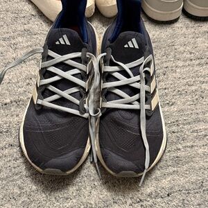 Adidas ULTRABOOST Dark Blue and White Running Shoes -